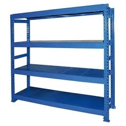 BAUHAUS Regalux Metall-Schwerlastregal Jumbo Grundregal 60 X 200 X 200 Cm, Traglast: 600 Kg/Boden, Stecken