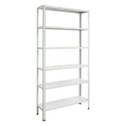 BAUHAUS Regalux Aktenregal Office 100 30 X 100 X 209 Cm, Traglast: 60 Kg/Boden, Weiß