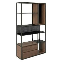 BAUHAUS Phönix Playboy Regal Brooke L X B X H: 35 X 100 X 179 Cm, Nussbaum