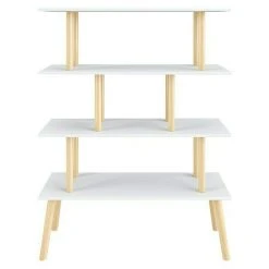 BAUHAUS Phönix Scandi Regal L X B X H: 35 X 115 X 150 Cm, Weiß, Traglast: 10 Kg/Boden