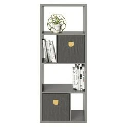 BAUHAUS Phönix Fortuna Raumteiler Mit Stauraumboxen L X B X H: 34 X 58 X 146,6 Cm, Graun, Anzahl Fächer: 6