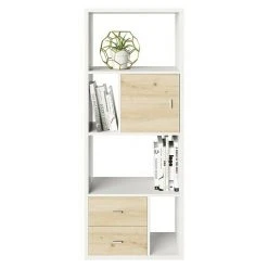 BAUHAUS Phönix Fortuna Raumteiler L X B X H: 34 X 58 X 146,6 Cm, Weiß, Anzahl Fächer: 6, Anzahl Schubladen: 2 Stk.