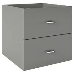 BAUHAUS Phönix Fortuna Container L X B X H: 33,4 X 34,1 X 34,1 Cm, Grau, Anzahl Schubladen: 2 Stk., Passend Für: Phönix Regale Fortuna