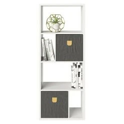 BAUHAUS Phönix Fortuna Raumteiler Mit Stauraumboxen L X B X H: 34 X 58 X 146,6 Cm, Weiß, Anzahl Fächer: 6