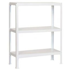 BAUHAUS Simonrack Homeclick Metallregal Plus L X B X H: 30 X 100 X 90 Cm, Traglast: 150 Kg/Boden, Anzahl Böden: 3 Stk., Stecken, Weiß