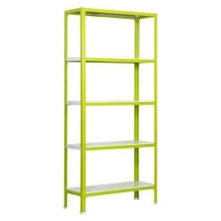 BAUHAUS Simonrack Homeclick Metallregal Mini L X B X H: 40 X 80 X 180 Cm, Traglast: 150 Kg/Boden, Anzahl Böden: 5 Stk., Grün