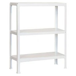 BAUHAUS Simonrack Homeclick Metallregal Mini L X B X H: 30 X 80 X 90 Cm, Traglast: 150 Kg/Boden, Anzahl Böden: 3 Stk., Weiß