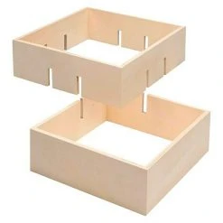 BAUHAUS Rahmen-Set Design-Rahmen 3 Stk., Holz, Quadratisch