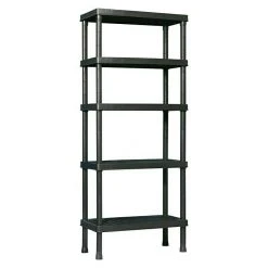 BAUHAUS Regalux Kunststoffregal 40 X 80 X 188 Cm, Traglast: 40 Kg/Boden