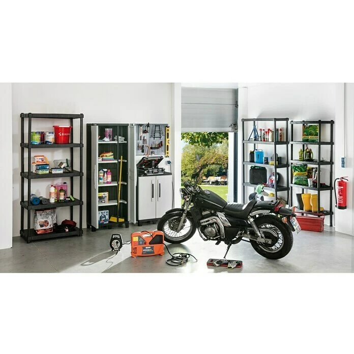 BAUHAUS Regalux Kunststoffregal 40 X 80 X 188 Cm, Traglast: 40 Kg/Boden – Bild 4