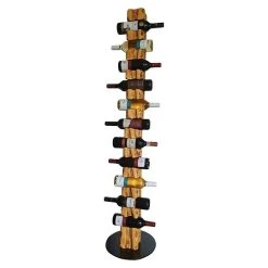 BAUHAUS Wood & Wishes Weinregal Premium Seitlich Höhe: 158 Cm, Anzahl Flaschen: 11 Stk., Holz, Kiefer