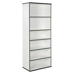 BAUHAUS Phönix Chicago Regal L X B X H: 40 X 80 X 196 Cm, Weiß/Schwarz, Traglast: 5 Kg/Boden